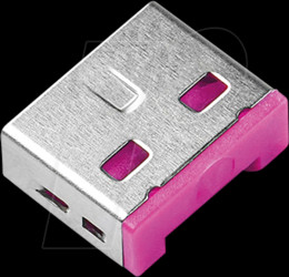 UL03P1PK Port lock, USB type A, 10 pieces, pink