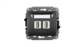 Trend Gniazdo Podwójne 2Xusb-Aa 3.0 Grafitowy 11Gusb-6