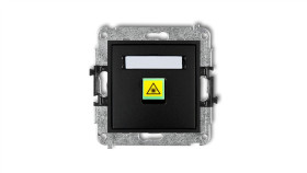 Mini Mechanizm Gniazda Światłowodowego/Optycznego Pojedynczego Czarny Mat...