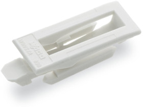 Locking latch, white, for manual operation, 890-121