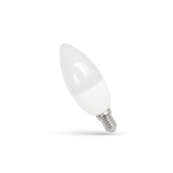 Żarówka E14 LED 7W CW Świeczka S Spectrum bi.zimna 6500K