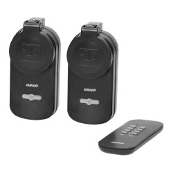 Zestaw bezprzewodowych gniazd sterowanych pilotem 2+1, IP44 , wersja schuko,OR-GB-429(GS)