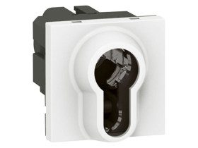 MOSAIC Wyłącznik na klucz dwupozycyjny do 0697952 2-modułowy biały 077074 LEGRAND