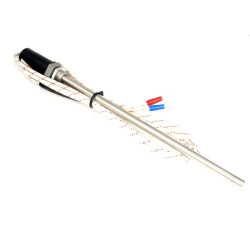 Termopara typ K sonda wysokiej temperatury 2m w oplocie