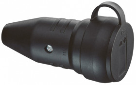 Gniazdo sieciowe Gniazdo Montaż na kablu 2P+E Typ F, niemieckie Schuko 16A