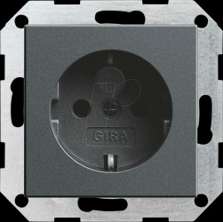 475528 Earthed socket, increased contact protection, anthracite