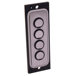 PR00410 4-Key Rear Mounting Stainless Steel Keypad IP65 APEM