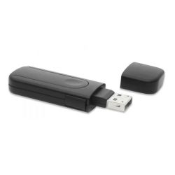 Klucz z 4 wkładkami blokującymi porty USB, czarny