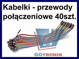 Przewody żeńsko-żeńskie 40szt. 10cm