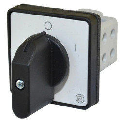 Łącznik krzywkowy pulpitowy z płytą czołową i tabliczką, uszczelniony, 40A, 0-1, 1p T0-Ł S40JDG1101 A6