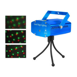 Efekt Laser dyskotekowy mocny Projektor, czerwono-zielony stroboskop