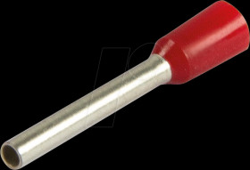 470312 Aderendhülsen, Ø 1,0 mm², 18 mm, rot, 100er-Pack