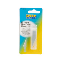 Model Craft PKN2702 #2 Large Fine Point Blades (5) - for no.2 &amp; no.5 handle