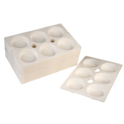 Major Brushes Paint Palette Six-Well (Pack of 20)