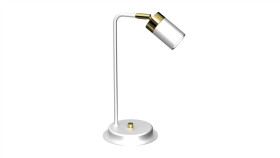 Lampka Nocna Joker White/Gold 1Xgu10 Mlp7536 Milagro