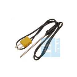 Czujnik Sonda temperatury PRĘT - BAGNETOWA do miernika z termoparą typ K WTYK 2-Pin - UNI-T i innych