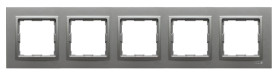 VENA2 Ramka pięciokrotna aluminium 524085