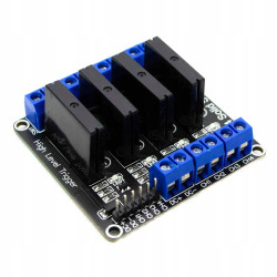 4-Channel 2A OMRON G3MB-202P SSR Relay Module - High Level Trigger