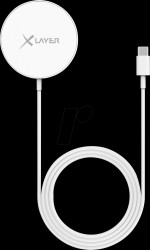 219048 Magnet charger, white, iPhone 12