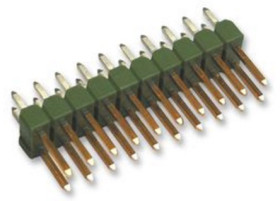 Złącze szpilkowe 32-pinowe AMPMODU MOD II raster: 2.54 mm Prosty 2-rzędowe TE Connectivity Otwór przelotowy750 V Bez