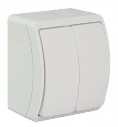 Koala łącznik podwójny natynkowy IP44