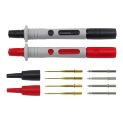 Koncówka pomiarowa igła na banan zestaw 2szt czarny i czerwony HQ