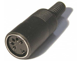 Gniazdo din5 na kabel plastyk