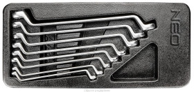 Klucze oczkowe odgięte 6-22 mm /zestaw 8 szt./ 84-233