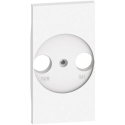 LIVING NOW plakietka gniazda TV/radio-SAT 2mod. biały KW4212