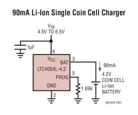 150mA Standalone Linear Li-Ion Battery Charger in ThinSOT