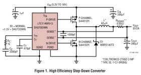 High Efficiency Synchronous Step-Down Switching Regulators