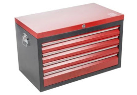 Szafka na narzędzia, 4-szufladowa, 476 x 794 x 440mm, materiał: Stal, RS PRO