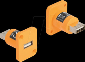 87999 D-type module, USB 2.0 Type-A, socket / socket