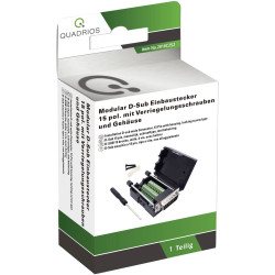 Quadrios 2010C252 D-SUB Socket 15 Pins Screws Included 1 Set