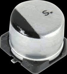 EEE1AA101SP SMD electrolytic capacitor, 100 µF, ± 20%, 10 V, 85°, 6.3 x 5.4