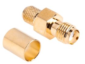 Gniazdo SMA H155 zaciskane złote