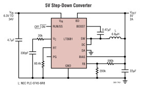 36V, 2A, 2.8MHz Step-Down Switching Regulator with Integrated Power Schottky Diode