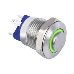 TruComponents 782671 Pushbutton ,Panel Mount,Off/(On),SPDT-NO,PushOn,IP67