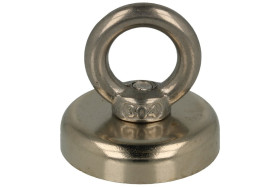 Magnes stały; cylindryczny z uchem; MzU; 32mm; 2mm; 33mm; neodymowy; udźwig 25kg