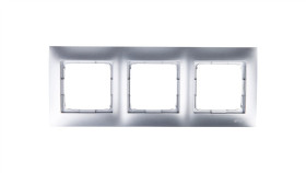 Simon 54 Premium Ramka Potrójna Srebrny Mat /Do Karton-Gips/ Drk3/43