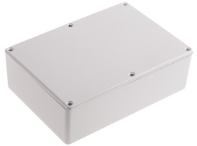 Obudowa Aluminium odlewane szerokość zew. 120,9 mm długość zew. 171,9 mm wys. zew. 55 mm RS PRO Szary