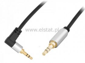 Jack 3,5 WT-WT 1m kątowy