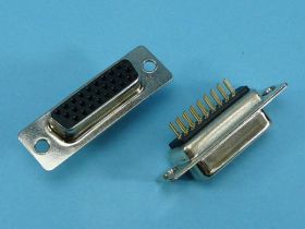 DSUB-26F-HD GN.DRUK PROSTE TRÓJRZĘDO