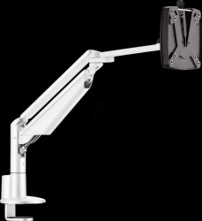 990+3011+000 Monitor holder, 1 display, desk mount, white, 2 - 7 kg