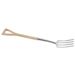 Draper 99011 Heritage Stainless Steel Border Fork with Ash Handle