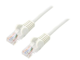 U/UTP5-CCA-150WH Patch cord U/UTP 5e linka CCA PVC biały 15m 27AWG