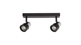 Lampa Sufitowa Cino 2Xgu10 Czarny + Chrom Ml9947 Milagro