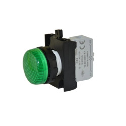 Lampka sygnalizacyjna serii CP z LED, 12-30V AC/DC, zielona T0-CP090XY