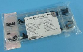ZESTAW ŚRUB PŁA.STOŻ.M2,M2,5,M3 90-SZT