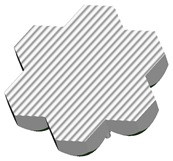 Soczewka LED 7-LEDowa 39.15 Dia. x 12.25mm, D 39.15mm, kąt widzenia 12° Poliwęglan (PC), Polymer Optics